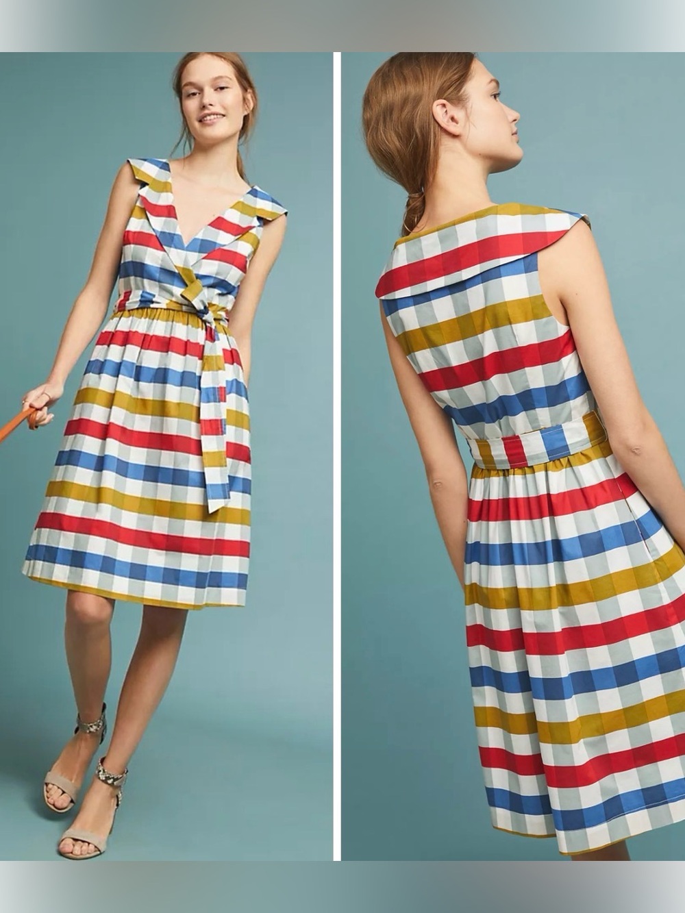 Anthropologie Maeve Cricket Sleeveless Striped dress size 0
